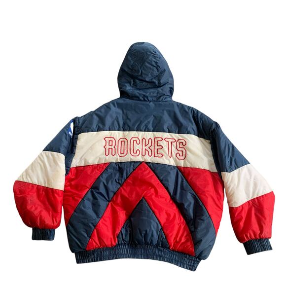 Houston Rockets Vintage Puffer Jacket - XXL - Picture 2 of 2